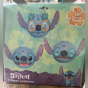 Disney Stitch 3 Paper Lanterns Party Decor